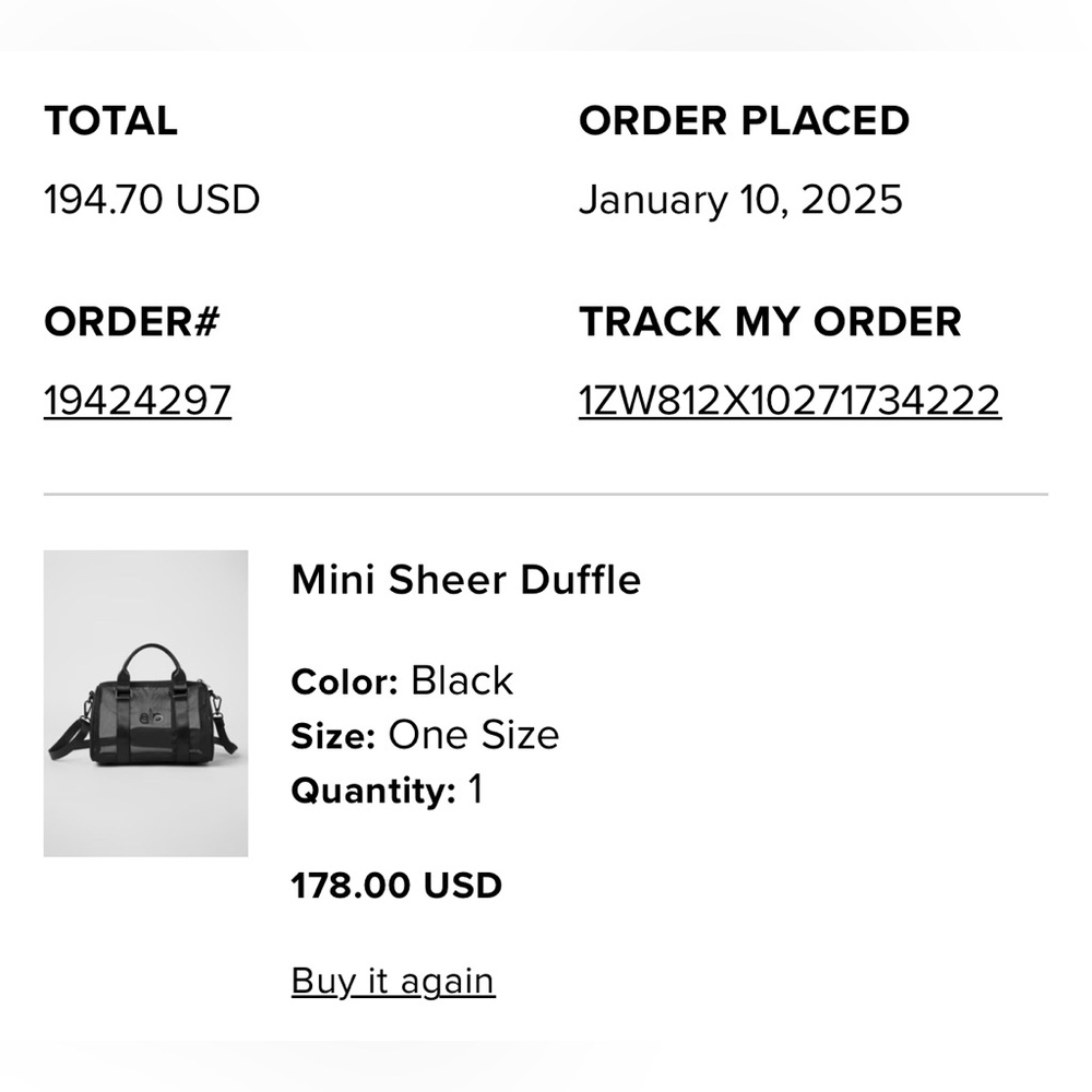 ALO Yoga Black Mini Duffle - Picture 5 of 16